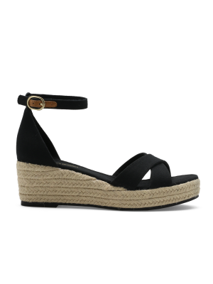 Roberto Rosso Azra Espadrille Wedge Black Sort storrelse 37 female