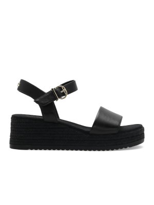 Roberto Rosso Lili Wedge Black Black Sort storrelse 37 female