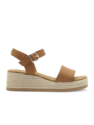 Roberto Rosso Lili Wedge Cognac Gul storrelse 37 unisex