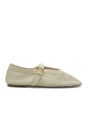 Roberto Rosso Palermo Ballerina Cream Hvit storrelse 41 female