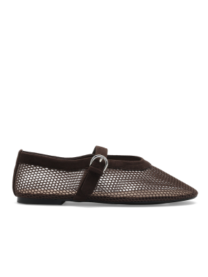 Roberto Rosso Palermo Ballerina Dark Brown Brun storrelse 37 female