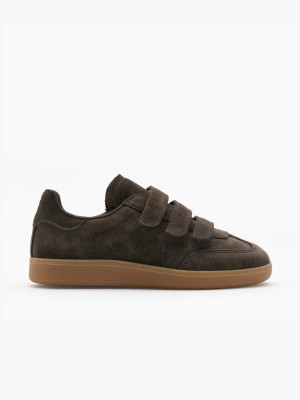 Roberto Rosso Ace Strap Suede - Dark-Brown Brun storrelse 36 unisex