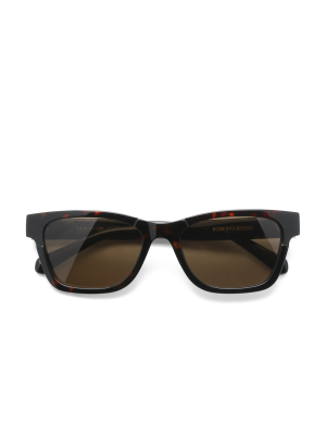Roberto Rosso Verso Sunglasses Tortoise Mønster storrelse o female