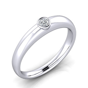 Verlobungsring VR37 925er Silber - 9646 - Antragsring