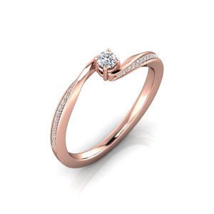 Verlobungsring VR32 333er Rotgold - 8754 - Antragsring