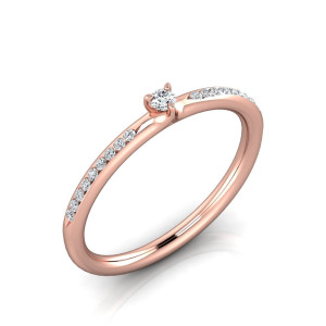 Verlobungsring VR34 333er Rotgold - 9150 - Antragsring
