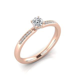 Verlobungsring VR39 333er Roségold - 0457 - Antragsring