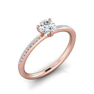 Verlobungsring VR34 333er Rotgold - 9153 - Antragsring