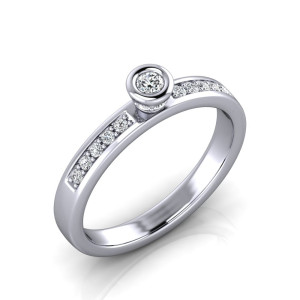 Verlobungsring VR30 950er Platin - 3711 - Antragsring