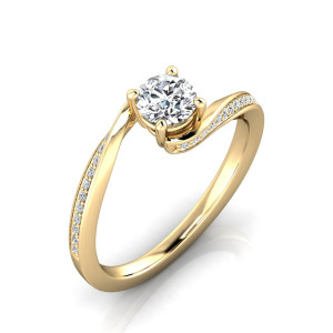 Verlobungsring VR32 333er Gelbgold - 8702 - Antragsring