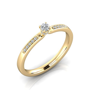 Verlobungsring VR39 333er Gelbgold - 0438 - Antragsring