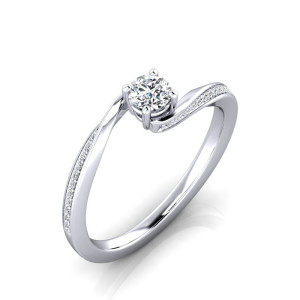 Verlobungsring VR32 925er Silber - 8773 - Antragsring