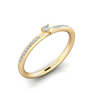 Verlobungsring VR34 333er Gelbgold - 9113 - Antragsring