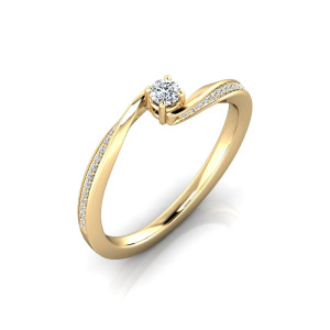 Verlobungsring VR32 333er Gelbgold - 8699 - Antragsring