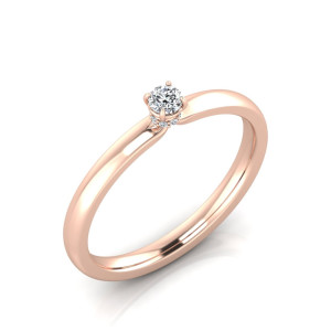 Verlobungsring VR38 333er Roségold - 0291 - Antragsring