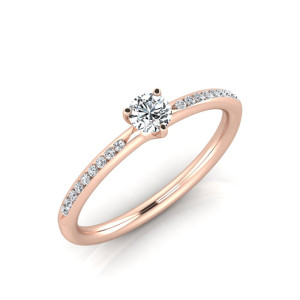 Verlobungsring VR34 333er Roségold - 9133 - Antragsring