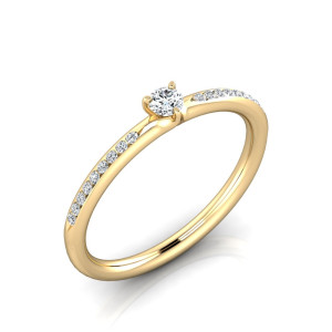 Verlobungsring VR34 333er Gelbgold - 9114 - Antragsring