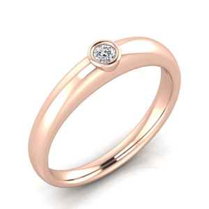 Verlobungsring VR37 333er Roségold - 9592 - Antragsring