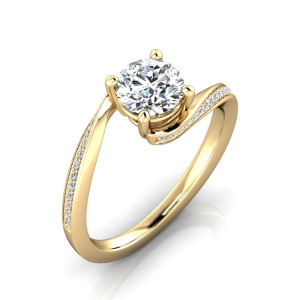 Verlobungsring VR32 333er Gelbgold - 8704 - Antragsring