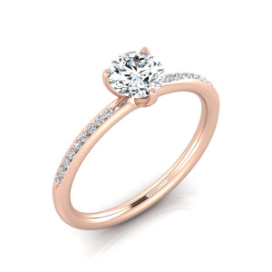 Verlobungsring VR34 333er Roségold - 9135 - Antragsring