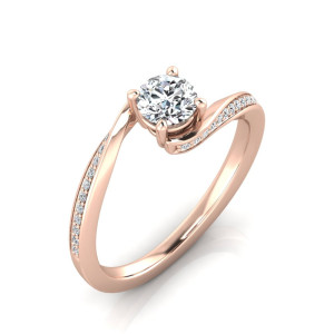 Verlobungsring VR32 333er Roségold - 8720 - Antragsring