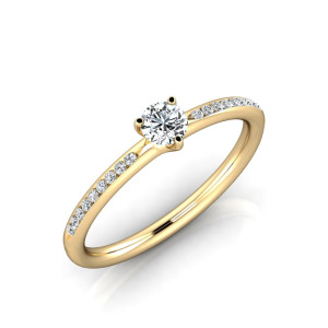 Verlobungsring VR34 333er Gelbgold - 9115 - Antragsring