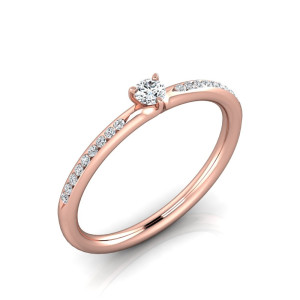 Verlobungsring VR34 333er Rotgold - 9151 - Antragsring