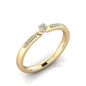 Verlobungsring VR39 333er Gelbgold - 0437 - Antragsring