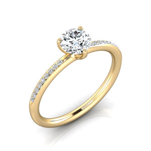 Verlobungsring VR34 333er Gelbgold - 9117 - Antragsring