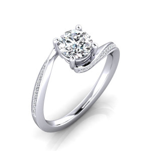 Verlobungsring VR32 925er Silber - 8776 - Antragsring