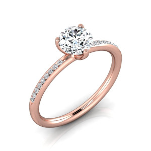 Verlobungsring VR34 333er Rotgold - 9155 - Antragsring