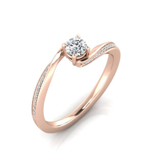 Verlobungsring VR32 333er Roségold - 8719 - Antragsring