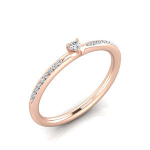Verlobungsring VR34 333er Roségold - 9131 - Antragsring