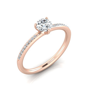 Verlobungsring VR34 333er Roségold - 9134 - Antragsring