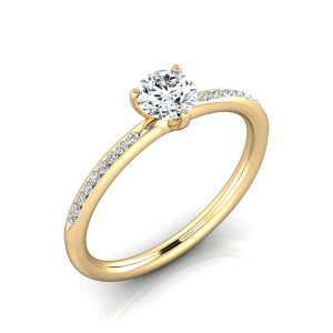 Verlobungsring VR34 333er Gelbgold - 9116 - Antragsring