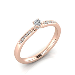 Verlobungsring VR39 333er Roségold - 0456 - Antragsring