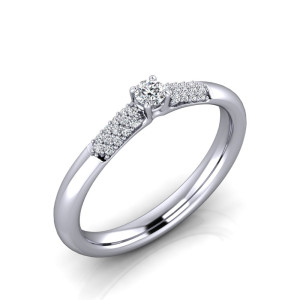 Verlobungsring VR24 950er Platin - 3646 - Antragsring
