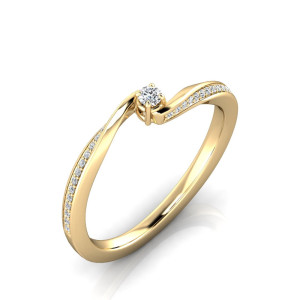 Verlobungsring VR32 333er Gelbgold - 8698 - Antragsring