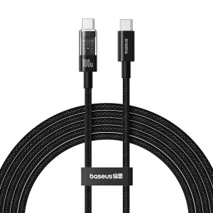 Kabel Baseus Gem Typ C-Typc C 100W 2m (czarny)