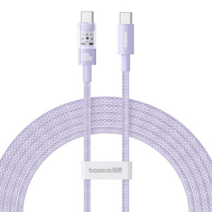 Kabel Baseus Gem Typ C-Typc C 100W 2m (fioletowy)