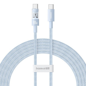 Kabel Baseus Gem Typ C-Typ C 100W 2m (niebieski)
