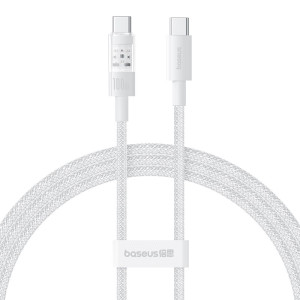Kabel Baseus Gem Typ C-Typ C 100W 1m (biały)