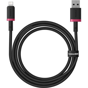 Kabel Baseus Dura 2.4A 1m (czerwono-czarny)