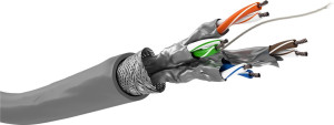 Goobay 93953 kabel sieciowy Szary 100 m Cat6 S/FTP (S-STP)
