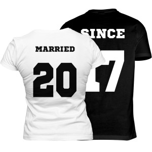 Zestaw koszulek dla par MARRIED SINCE