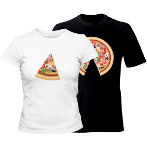 Zestaw koszulek dla par Pizza