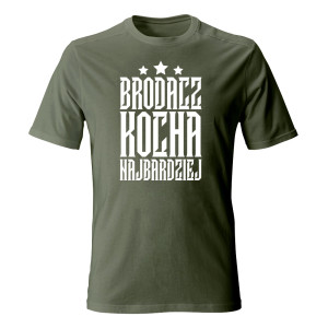 Koszulka męska BRODACZ KOCHA NAJBARDZIEJ