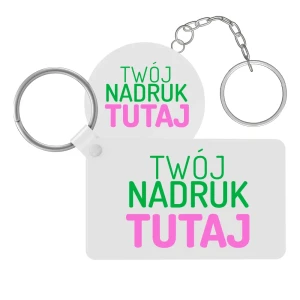 Brelok z własnym nadrukiem, różne kształty i rozmiary