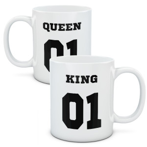 Kubki dla par, zestaw King Queen 1
