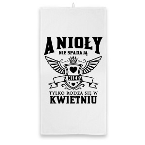 Ręcznik urodzinowy ANIOŁY NIE SPADAJĄ Z NIEBA